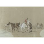 British School (Mid-19th Century) 'A sketch in Far Wood - from recollection' and three other hunt...
