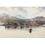 David Cox Snr. O.W.S. (British, 1783-1859) On the Welsh coast in a calm