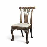A George II walnut dining chairIn the manner of Giles Grendey (2)