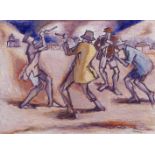 Gerard Sekoto (South African, 1913-1993) The Penny Whistlers (framed)