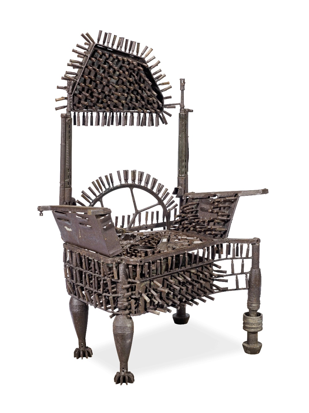 Gon&#231;alo Mabunda (Mozambican, born 1975) Throne 138 x 87 x 69cm (54 5/16 x 34 1/4 x 27 3/16 in). - Image 2 of 3