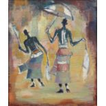 Gerard Sekoto (South African, 1913-1993) Casamance Dancers (framed)