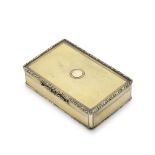 U.S. Political Interest: a Willliam IV silver-gilt table snuff box Edward Edwards, London 1836