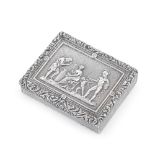 A William IV silver 'The Arming of Mars' snuff box Edward Smith, Birmingham 1827