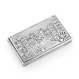 A Victorian silver 'Windsor Castle' castle top snuff box Nathaniel Mills, Birmingham 1838 with W...