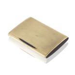 A 9 carat gold and enamelled cigarette case S Mordan & Co, London 1924