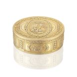 A Louis XVI vari-coloured gold snuff box Jean-Louis Desir, Paris 1776