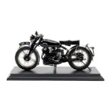 A 1:9 scale hand-built model of a 1950 Vincent 'Black Shadow' Series C