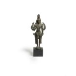 A Chola bronze figure of Shiva as Chandrashekhara South India, 12th/ 13th Century