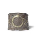 A Mamluk gilt-silver inlaid tinned-copper wristband Egypt or Syria, 14th Century