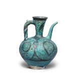 An underglaze painted pottery ewer Persia or Syria, 13th/ 14th Century