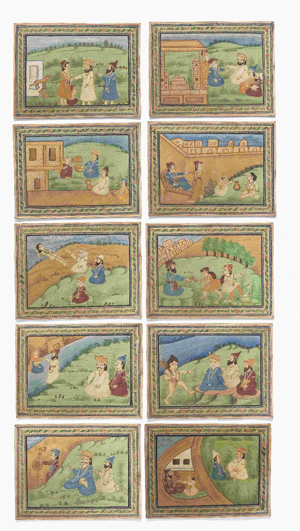 A large group of fifty illustrations to a life of Guru Nanak (janamsakhi) Punjab Plains, late 19t... - Bild 6 aus 6