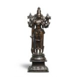 A bronze figure of Vishnu South India, 17th Century