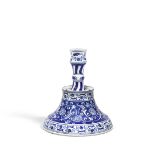 A Samson Iznik style porcelain candlestick France, circa 1880