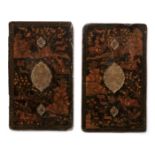 Two fine Safavid lacquer bookcovers Persia, late 16th Century(2)