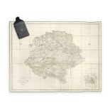 PERTH Johnston's Map of the Counties of Perth and Clackmannan with the Railways, Edinburgh, W. & ...