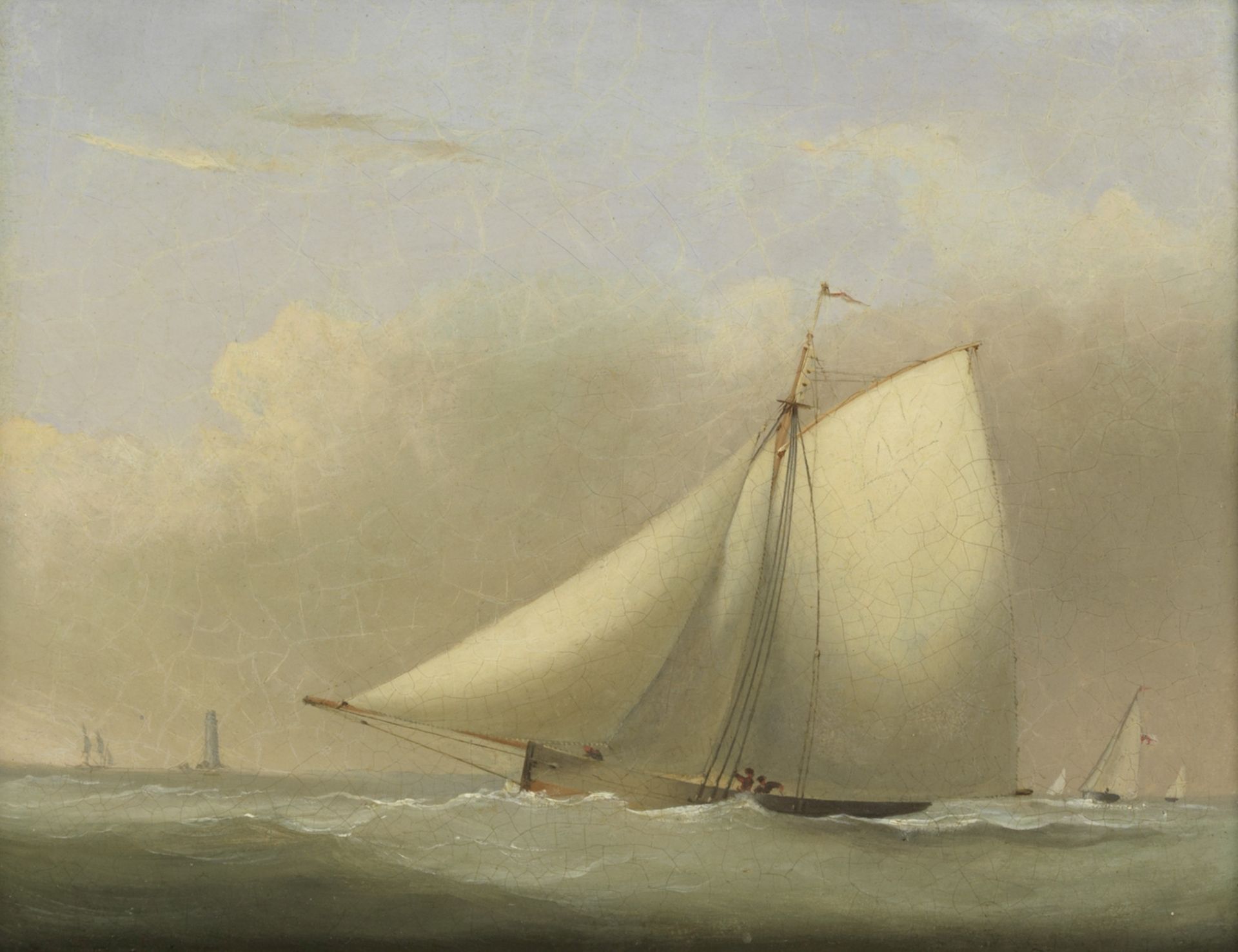 Nicholas Matthew Condy (British, 1818-1851) Rounding the lighthouse