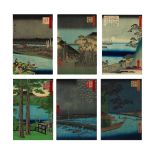 UTAGAWA HIROSHIGE (1797-1858) ET UTAGAWA HIROSHIGE II (1826-1869) Japon, &#233;poque Edo (1615-1...