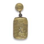 SHOKASAI AND SHIBAYAMA LINEAGE An Inlaid and Gold-Lacquer Four-Case Inro Meiji era (1868-1912), l...