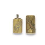 TWO GOLD-LACQUER INRO One by Josen(sai) and one by Hasensai, Edo period (1615-1868), 19th century...