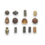 A GROUP OF 53 ASSORTED OJIME (FASTENERS) Edo period (1615-1868) to Meiji era (1868-1912), mid-19t...