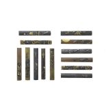 THIRTEEN KOZUKA (KNIFE HANDLES) Edo period (1615-1868), 18th to 19th century (13)