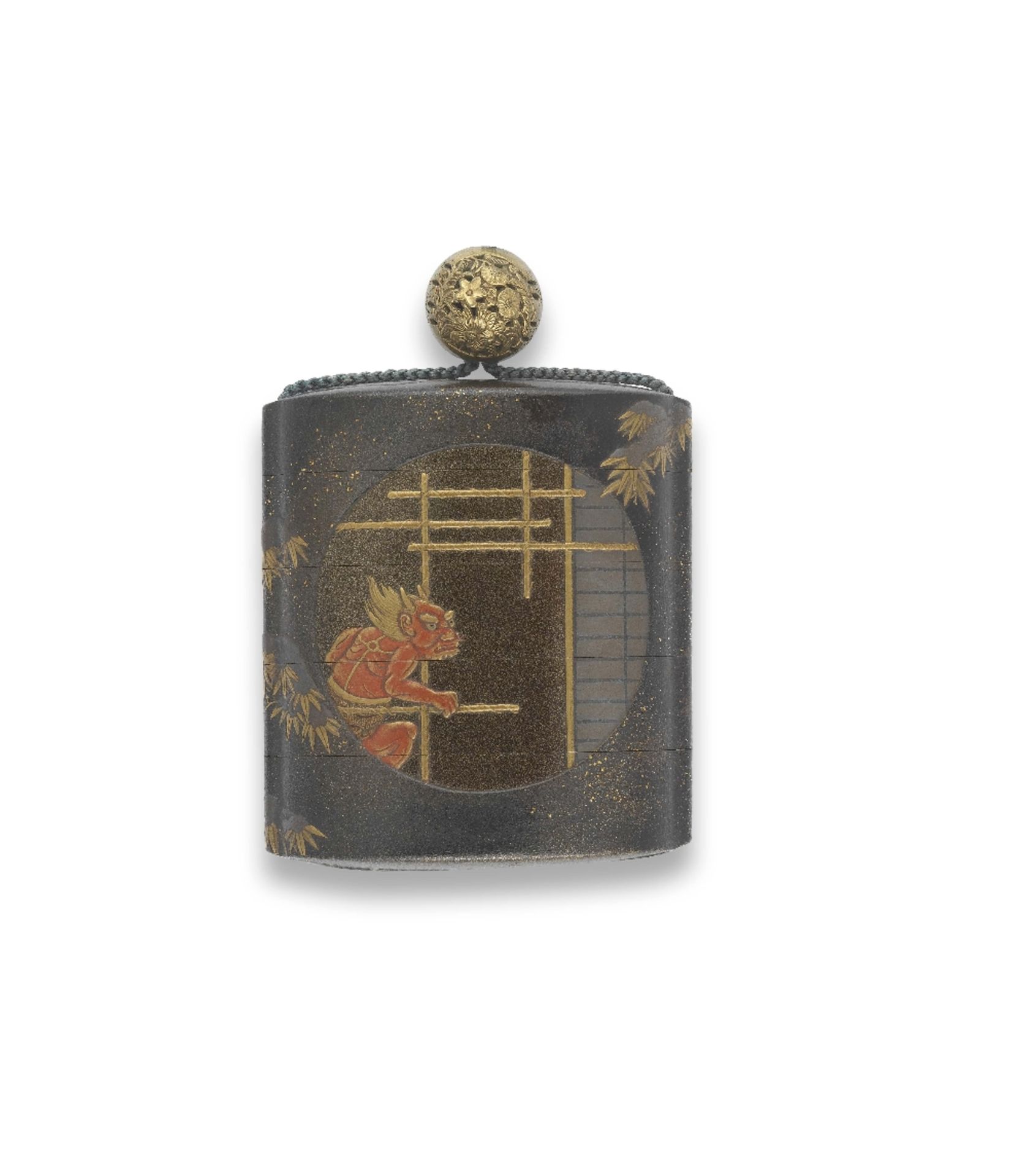 HARA YOYUSAI (1772-1845/6) A Gold-and-Polychrome-Lacquered Small Four-Case Inro Edo period (1615-... - Image 2 of 2