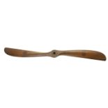 A twin blade mahogany propeller by The Integral Propeller Co Limited, circa 1915,