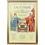 An advertising poster for 'L'Auto-Mixte: The Henri Pieper System',
