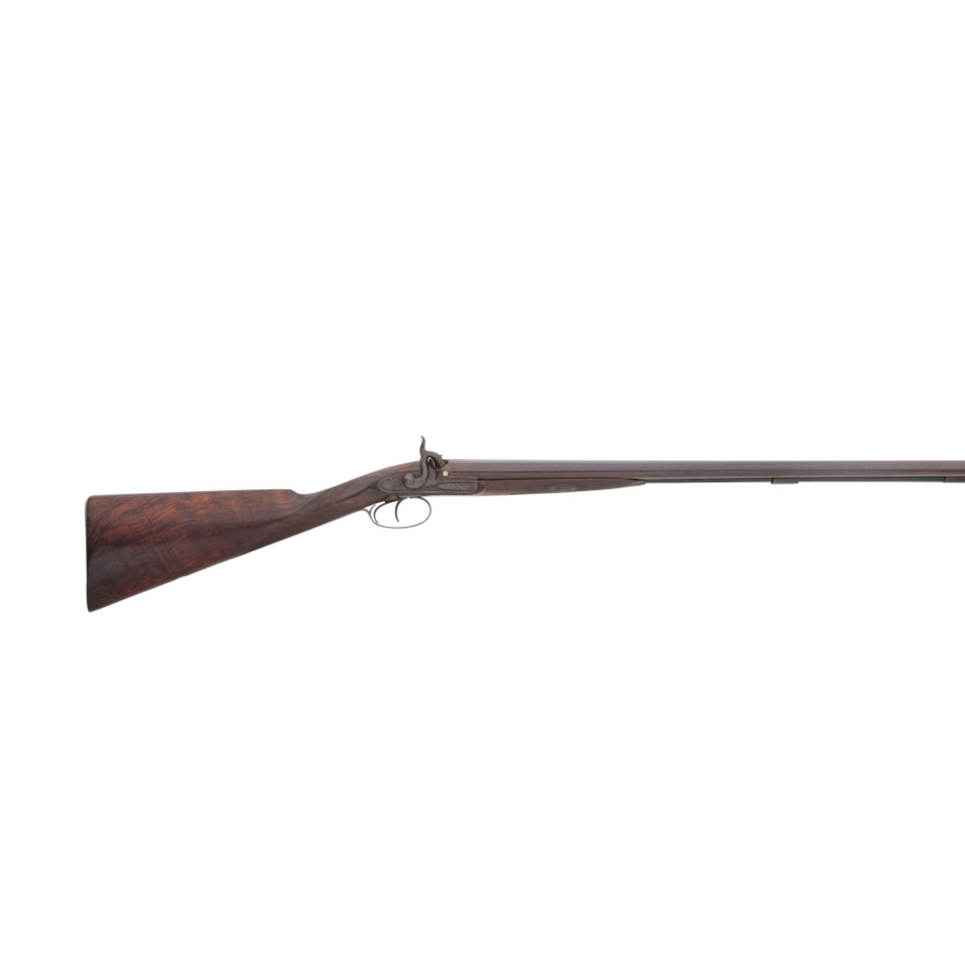 A 12-Bore Percussion D.B. Sporting Gun