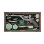 A Cased 54-Bore Percussion Tranter Patent Double-Action Five-Shot Revolver