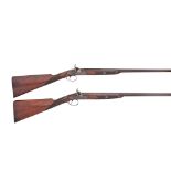 A Very Rare Cased Pair Of 12-Bore Percussion Live Pigeon Guns