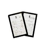 ROYALTY - QUEEN VICTORIA & PONSONBY FAMILY Two autograph letters from Queen Victoria, album of ph...
