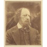 PHOTOGRAPHY - JULIA MARGARET CAMERON Portrait photograph of Alfred, Lord Tennyson, half length an...