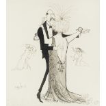 SEARLE (RONALD) 'May I have the pleasure?', original ink and watercolour artwork, [1956]