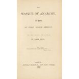 SHELLEY (PERCY BYSSHE) The Masque of Anarchy. A Poem... now first published, with a preface by Le...