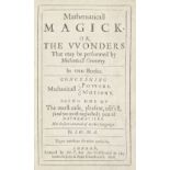 WILKINS (JOHN)] Mathematicall Magick. Or the vvonders That May be Performed by Mechanicall Geomet...