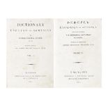 ARMENIA - DICTIONARY AUCHER (PASCHAL) AND JOHN BRAND. A Dictionary English and Armenian, 2 vol., ...
