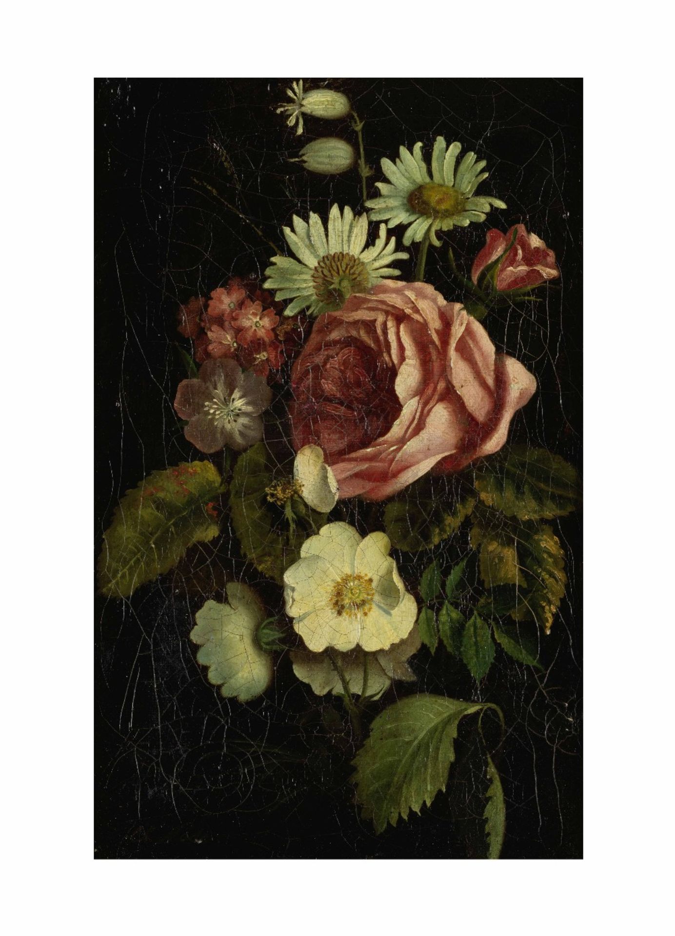 Charles-Joseph Node (Marseilles 1811-1886) Nature morte aux fleurs; Nature morte aux ronce et pap... - Image 7 of 9