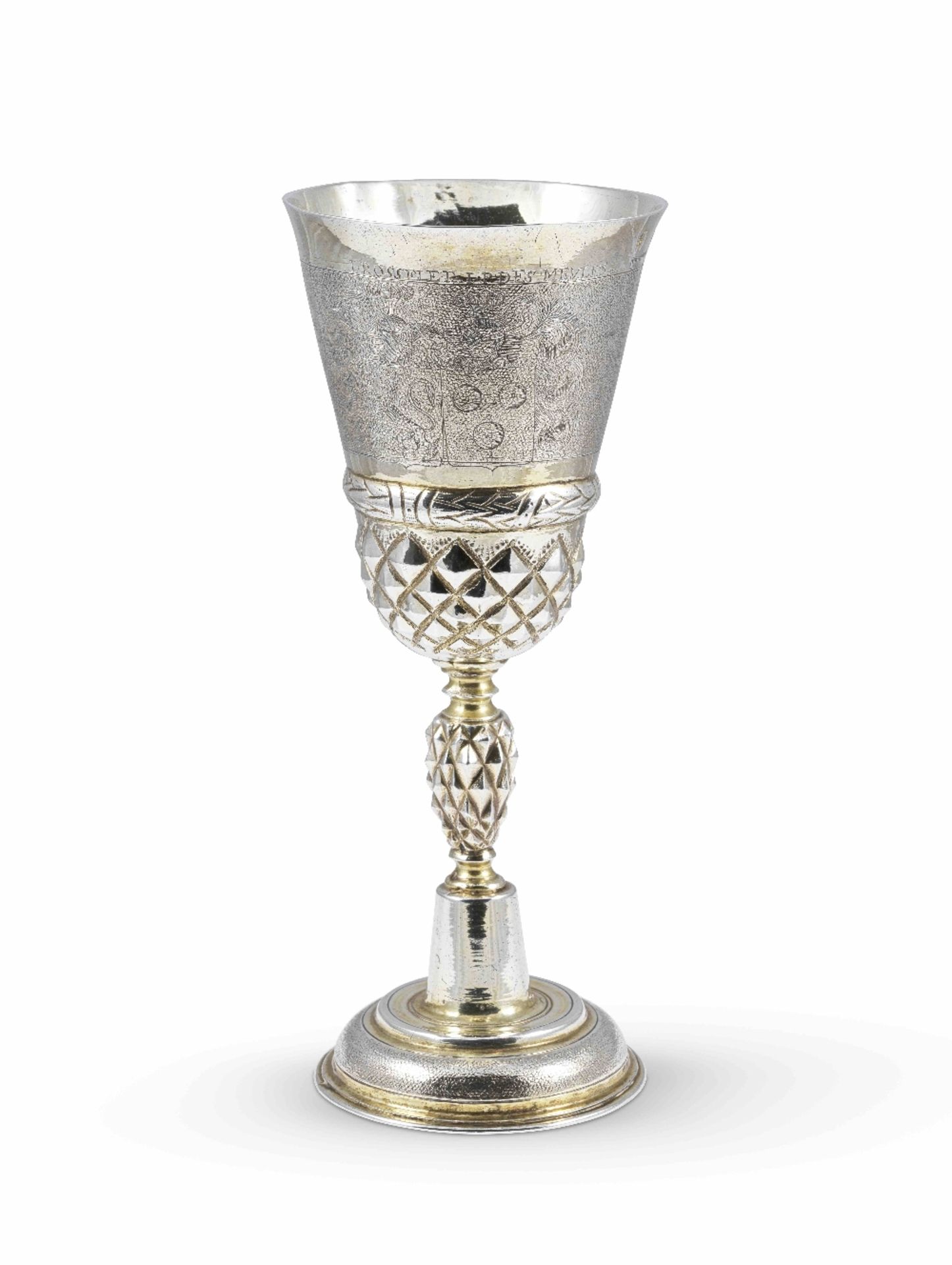 COUPE EN ARGENT DORE PAR MATTHAUS BLANK, ALLEMAGNE, XVIIe SIECLE A 17TH CENTURY GERMAN SILVER-GIL... - Image 2 of 2