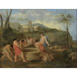 Cercle de Nicolas Poussin (Les Andelys 1594-1665 Rome) Jacob rencontre Rachel au puits Jacob and ...