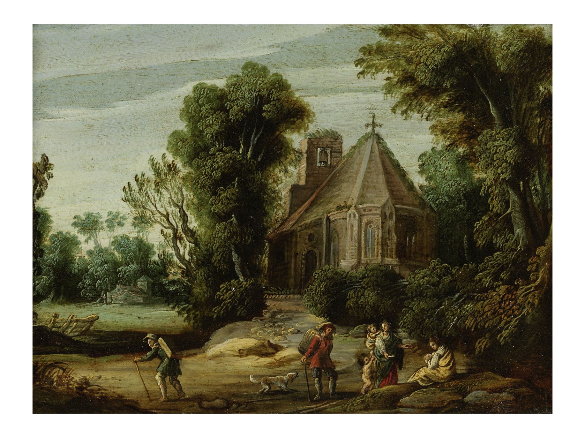 Ecole flamande, XVIIe si&#232;cle Paysages champ&#234;tres anim&#233;s Country landscapes with f...