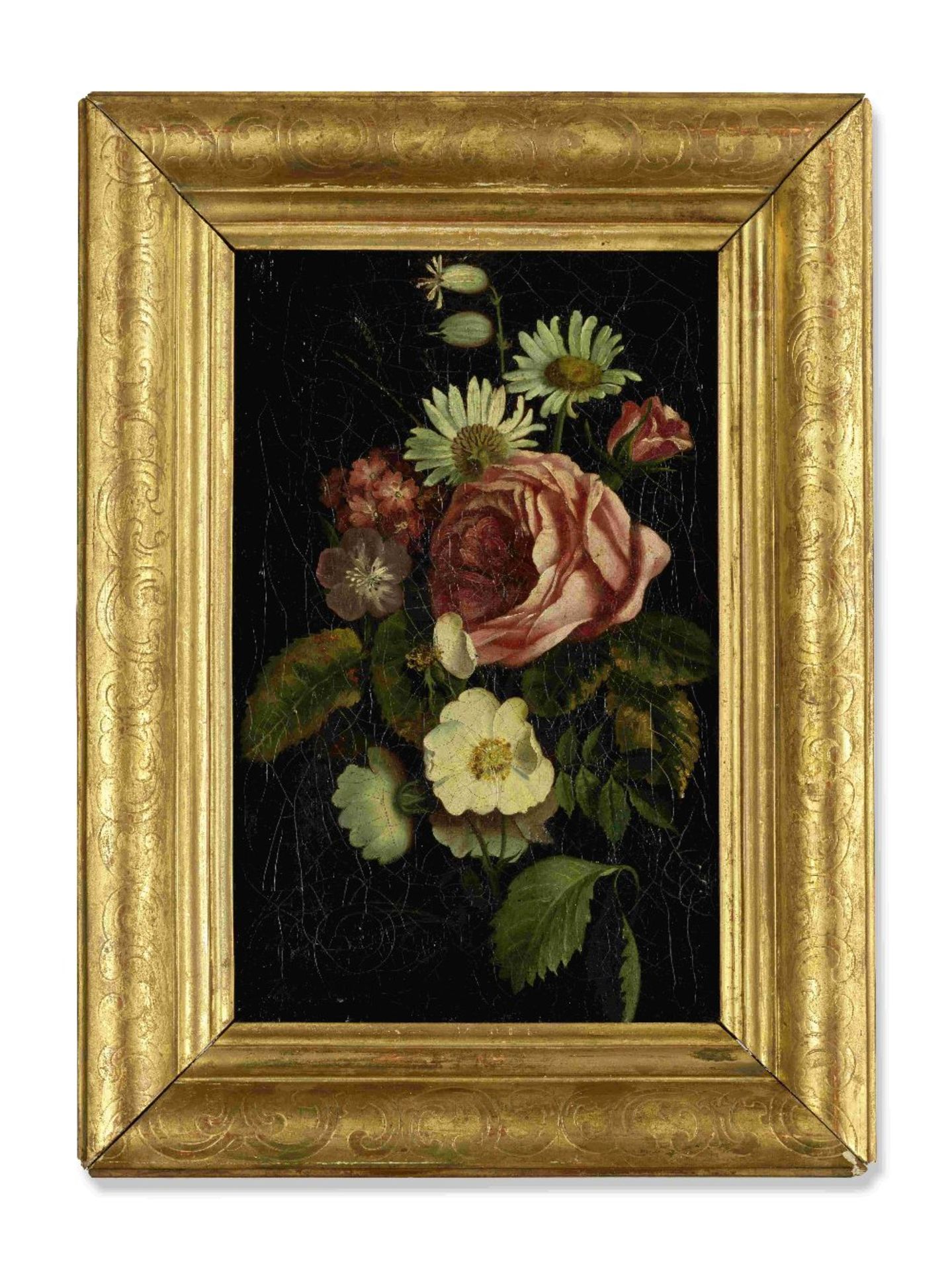 Charles-Joseph Node (Marseilles 1811-1886) Nature morte aux fleurs; Nature morte aux ronce et pap... - Image 6 of 9