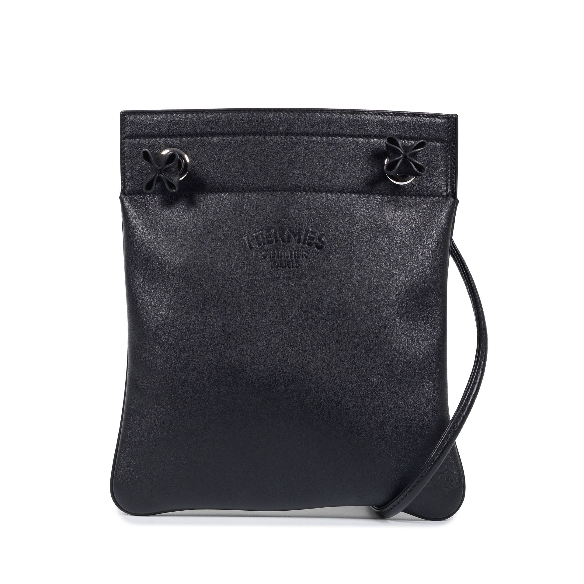 Herm&#232;s: a Black Veau Swift Leather Mini Aline Bag 2020 (includes dust bag and copy of origin...