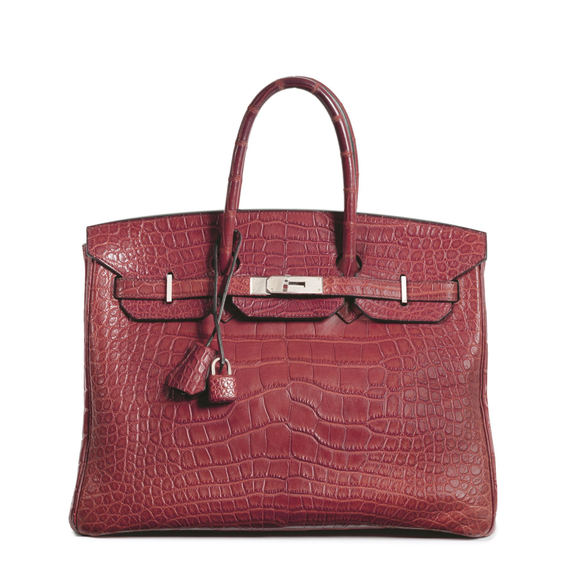 Herm&#232;s: a Matte Rouge Indienne Alligator Birkin 35 2009 (includes padlock, keys, cloche, rai...