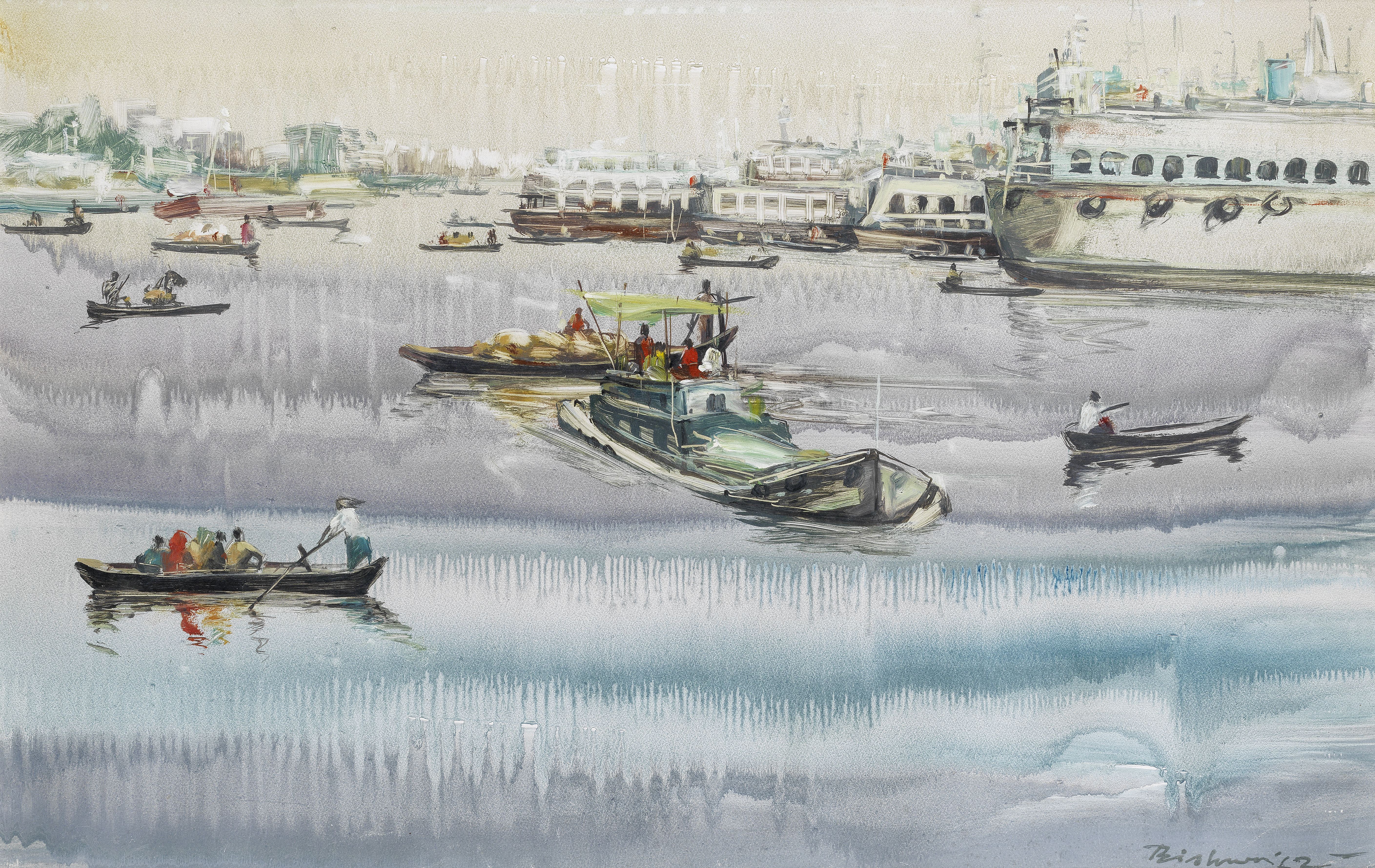 Biswajit Goswami (Bangladeshi, B.1981) Boats of Shadhorghat