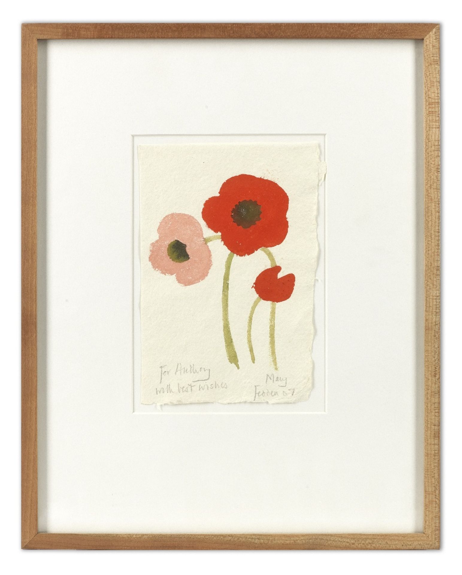 Mary Fedden R.A. (British, 1915-2012) Poppies - Image 3 of 3
