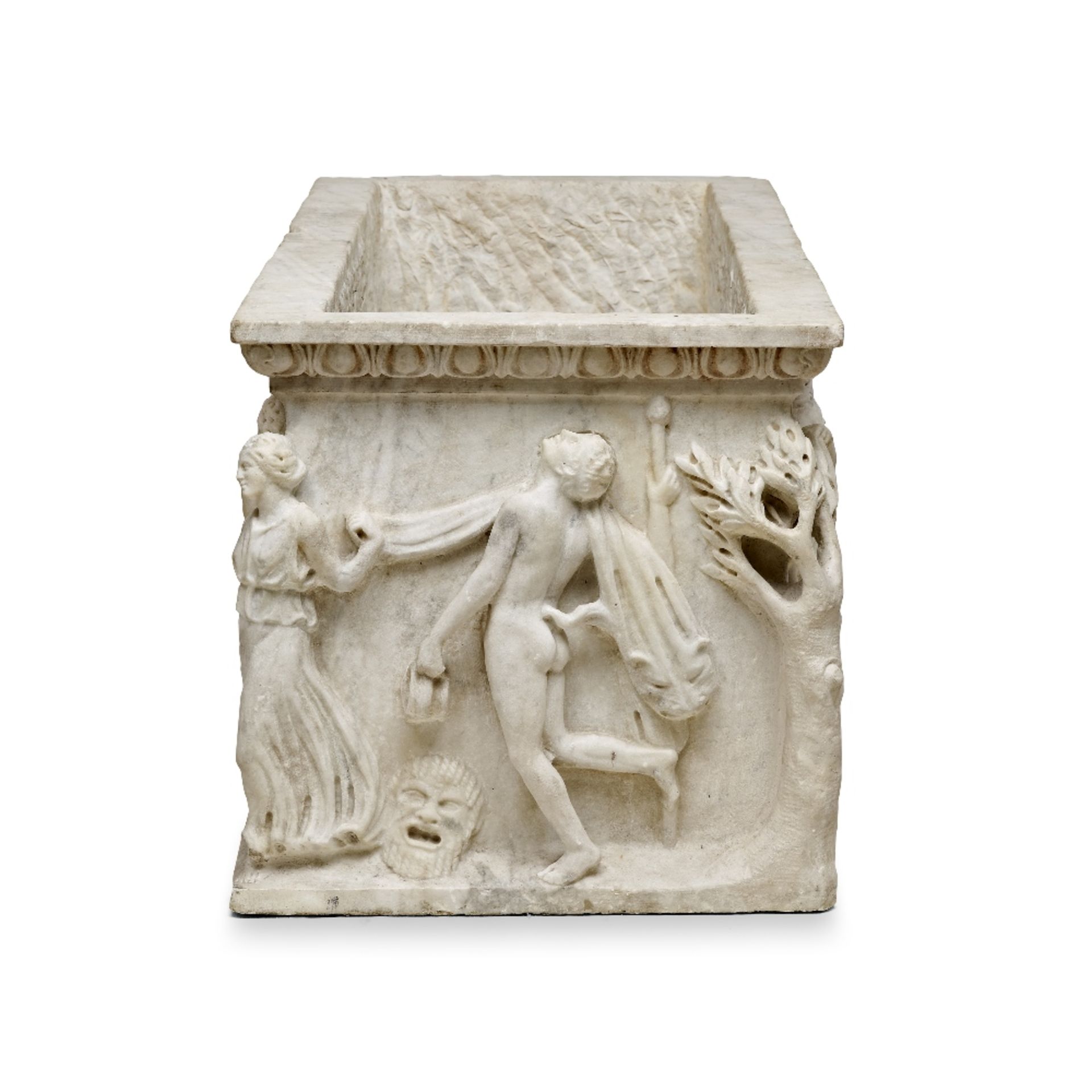 An Italian carved white marble jardini&#232;re, in the antique taste Probably late 18th / early ... - Image 3 of 5