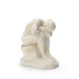 Aim&#233;-Jules Dalou (1838-1902): A sculpted white marble figure of 'La Verit&#233; Meconnue (Th...