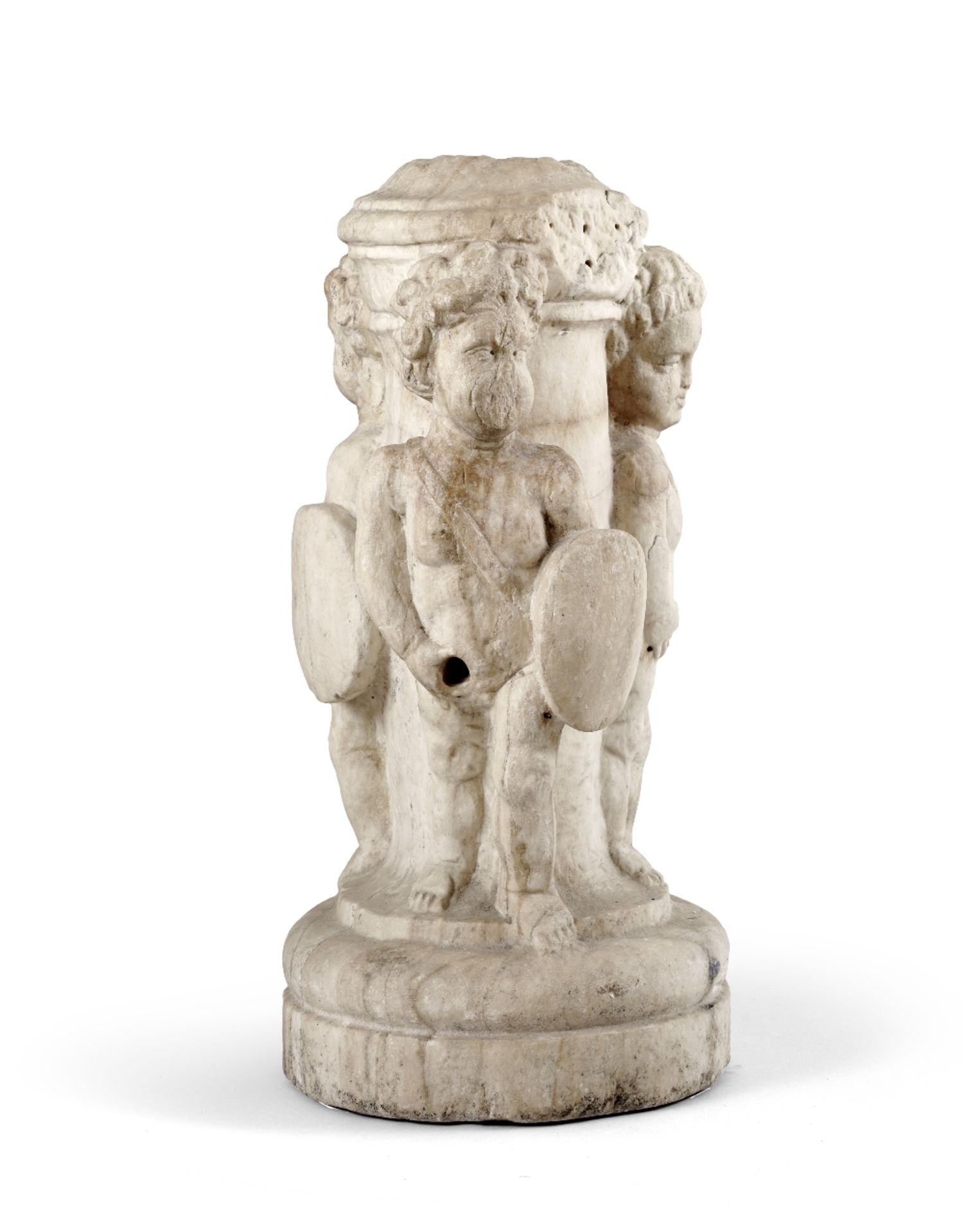 An Italian carved white marble figural fountain Late 16th/early 17th century - Image 2 of 7